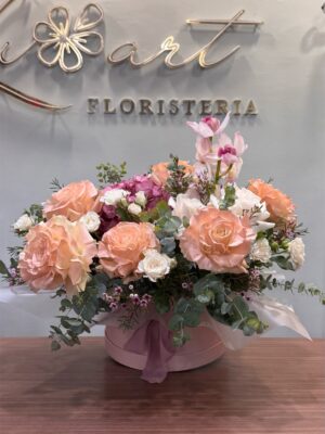 Melocotón con Orquídea